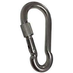 Mousqueton Inox avec vis de...