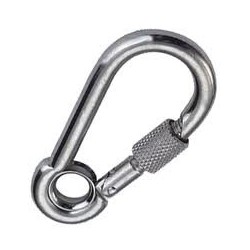 Mousqueton Inox avec vis de...