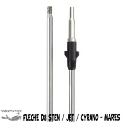 Flèche filetée Ø8mm Acier...