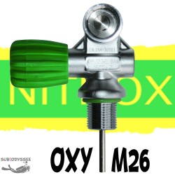 Robinet M26 bouteille NITROX